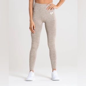 Women’s brown grey seamless leggings